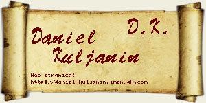 Daniel Kuljanin vizit kartica